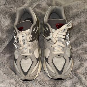 Gray and White Athletic Sneakers 9060s